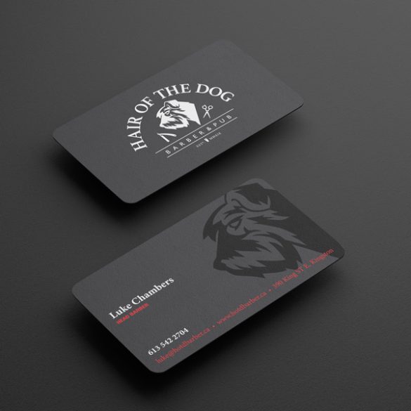 Hair of the Dog Business Card Design