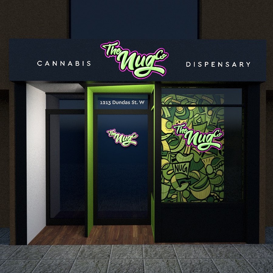 #DundasWest keep an eye out for this beautiful façade that we designed for our #cannabis client @thenugco appearing any day now and make sure to pop in for a totally unique dispensary experience. #cannabismarketing #cannaculture #retaildesign #ygk #yyz #ygklove #duwest