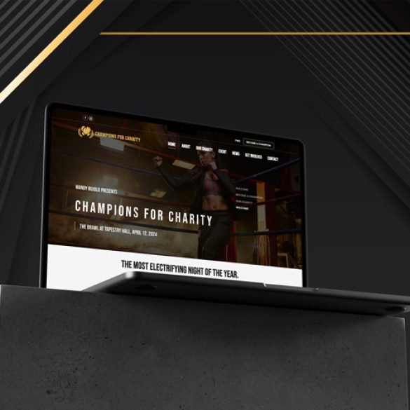 Champions for Charity Website + Logo Design